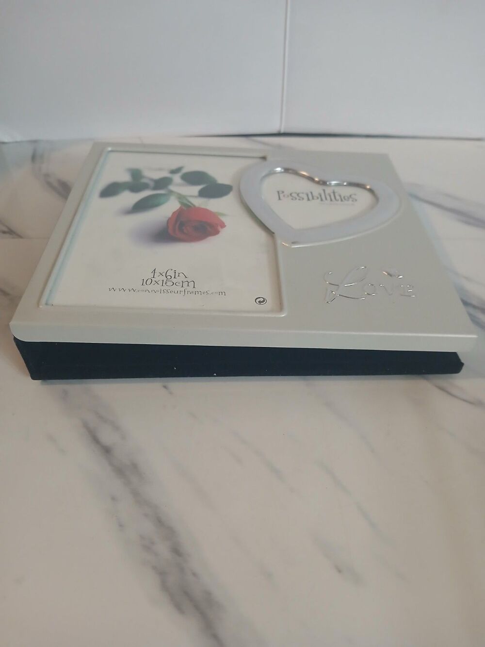 Vintage Connoisseur  Love 4x6 Photo Frame Album  Wedding Valentines Holiday Gift - Picture 3 of 4